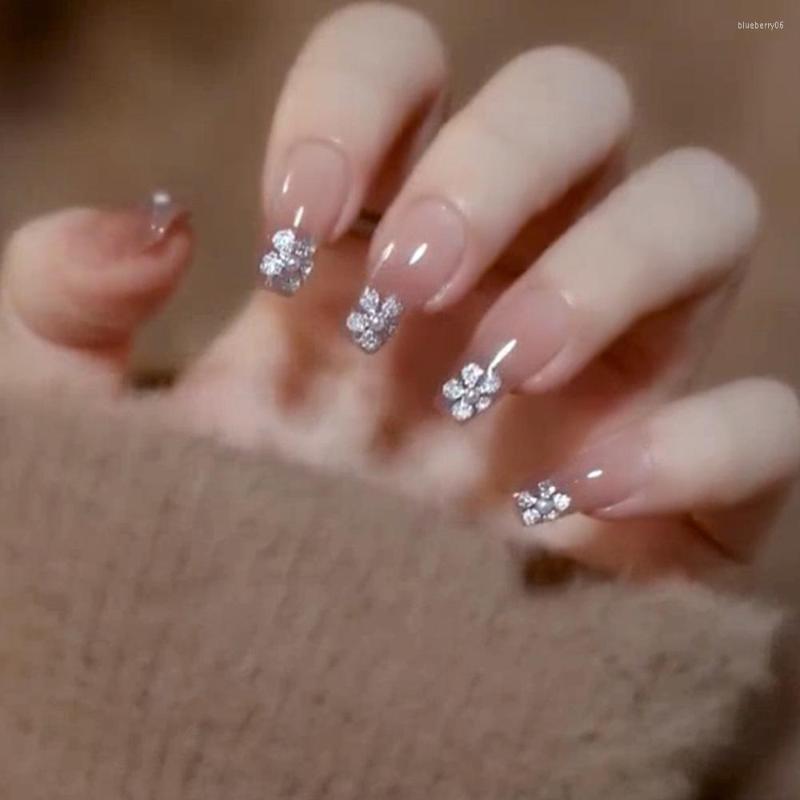 False Nails 24pcs/set French Fake Press On Long Coffin Cherry Blossom Designs Faux Ongles Reutilisable Tips Nude Manicure, No package
False Nails 24pcs/set French Fake Press On Long Coffin Cherry Blossom Designs Faux Ongles Reutilisable Tips Nude Manicure, No package