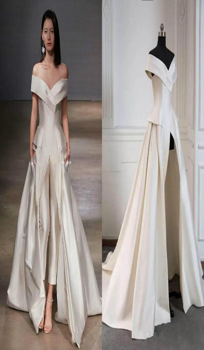 Elegant Off The Shoulder Evening Dresses Satin Floor Length Formal Prom Jumpsuits With Pants and Pockets Women Wear4543279, Light sky blue
Elegant Off The Shoulder Evening Dresses Satin Floor Length Formal Prom Jumpsuits With Pants and Pockets Women Wear4543279, Light sky blue