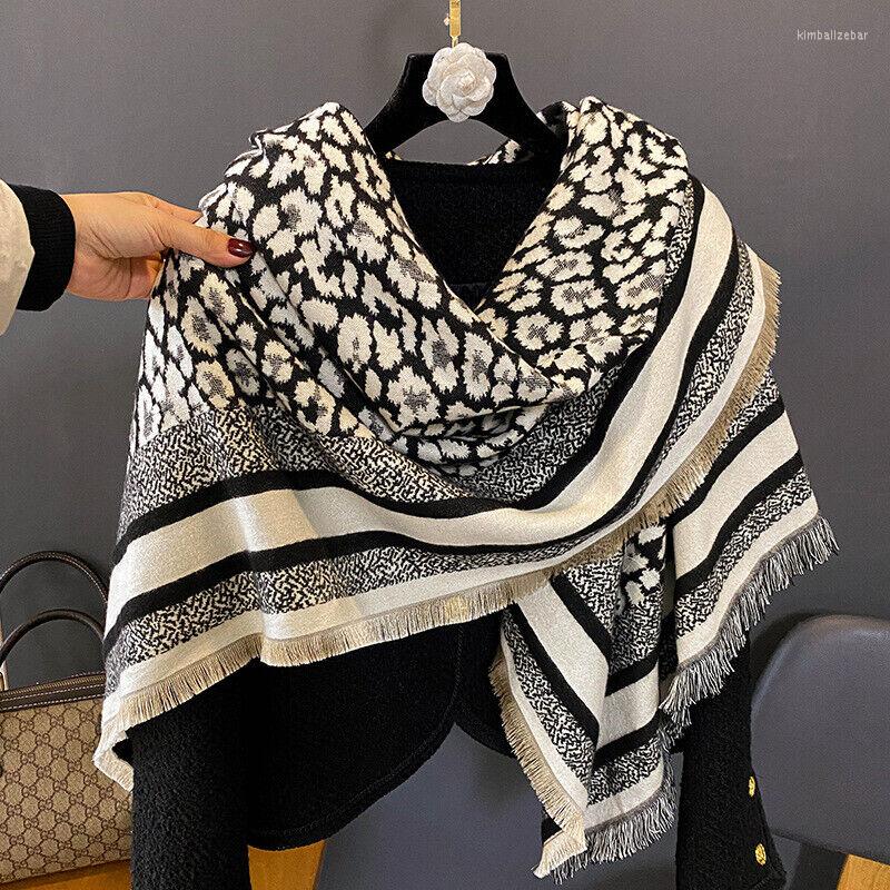 Scarves Imitate Cashmere Long Scarf Women Fashion Leopard Shawl Thick Bandana 130 128cm
Scarves Imitate Cashmere Long Scarf Women Fashion Leopard Shawl Thick Bandana 130 128cm