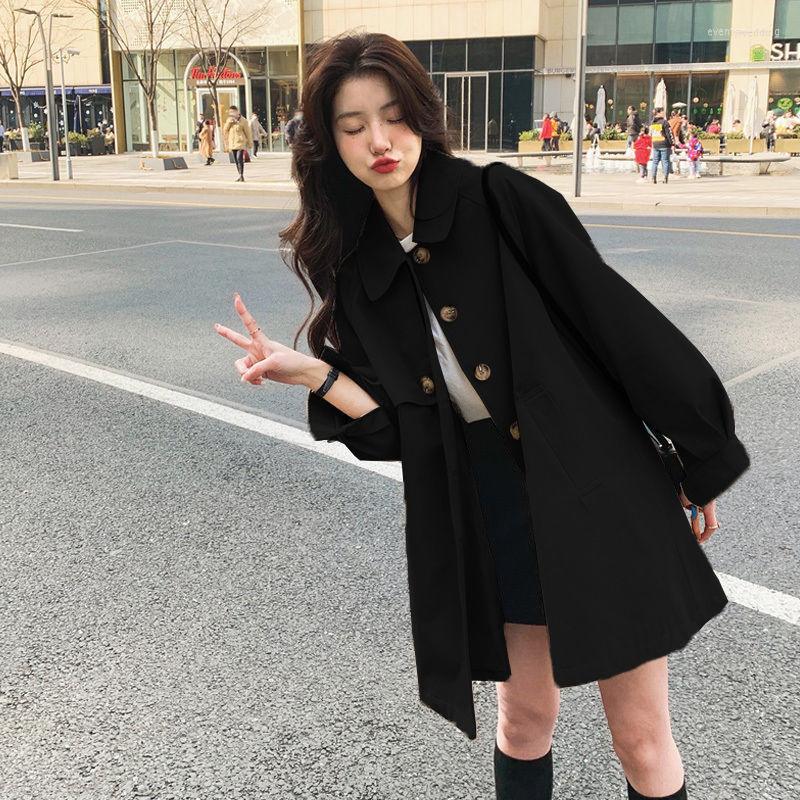 Women' Trench Coats Khaki Windbreaker For Women Jackets Spring Autumn 2022 Coat Medium Long Korean Outerwear Loose Female Jacket Top, Black
Women' Trench Coats Khaki Windbreaker For Women Jackets Spring Autumn 2022 Coat Medium Long Korean Outerwear Loose Female Jacket Top, Black