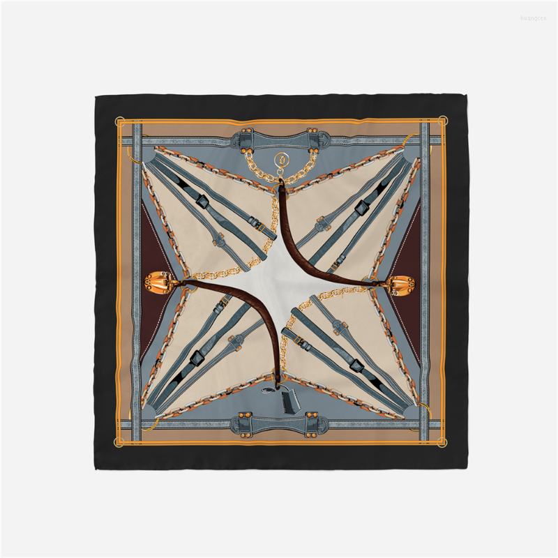 Scarves Twill Silk Scarf Women Melt Chain Painting Square Wraps Bandana Small Hijabs Foulards Tie Headband 53CM
Scarves Twill Silk Scarf Women Melt Chain Painting Square Wraps Bandana Small Hijabs Foulards Tie Headband 53CM