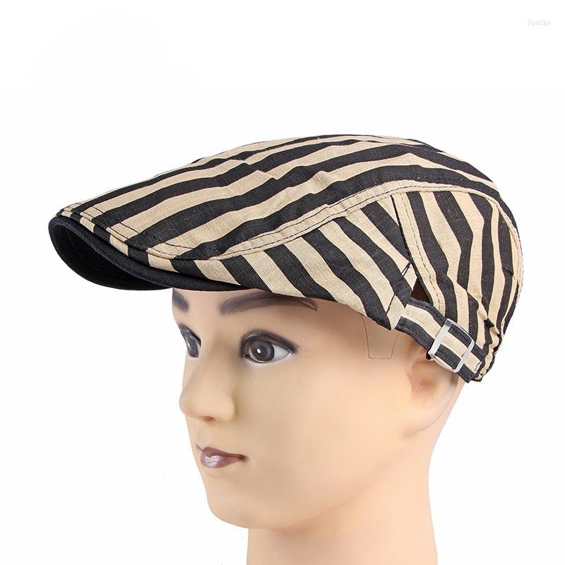 Berets Flat Spaper Cap For Men Women Flatcap Spring Summer Striped Hat Beret British Vintage French Caps And Cabbie, White
Berets Flat Spaper Cap For Men Women Flatcap Spring Summer Striped Hat Beret British Vintage French Caps And Cabbie, White
