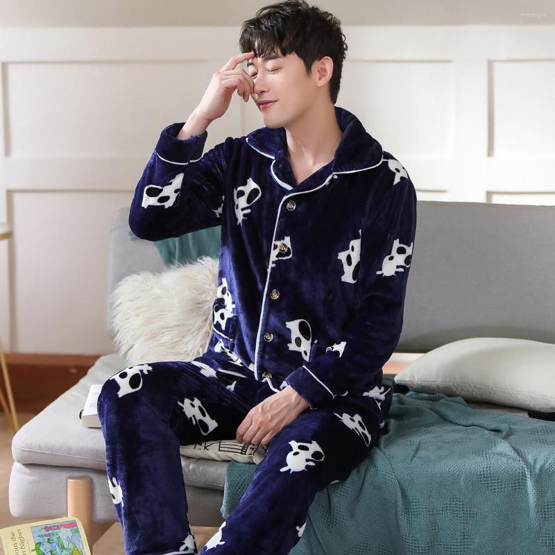 Men's Sleepwear Est Men's Soft Pajamas Set Autumn Winter Warm Flannel Thicken Male Sets Long Sleeve Top Pant Pyjamas, Pj301color5
Men's Sleepwear Est Men's Soft Pajamas Set Autumn Winter Warm Flannel Thicken Male Sets Long Sleeve Top Pant Pyjamas, Pj301color5