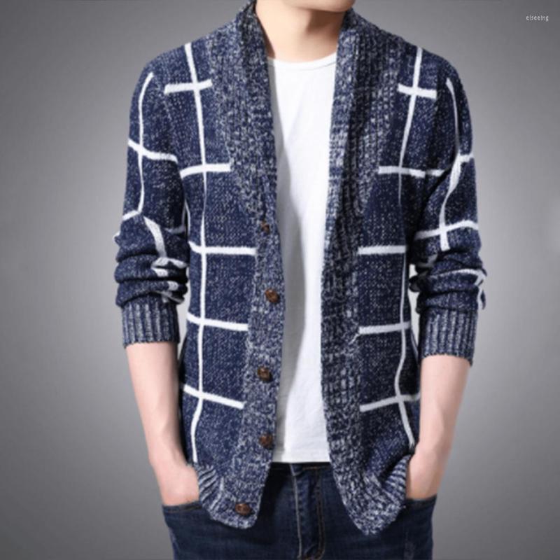 Men's Sweaters Men Cardigan Coat Stripe Bouncy Long Sleeves Knitting Thermal Turn-down Collar Winter Sweater Male Clothes, Blue
Men's Sweaters Men Cardigan Coat Stripe Bouncy Long Sleeves Knitting Thermal Turn-down Collar Winter Sweater Male Clothes, Blue