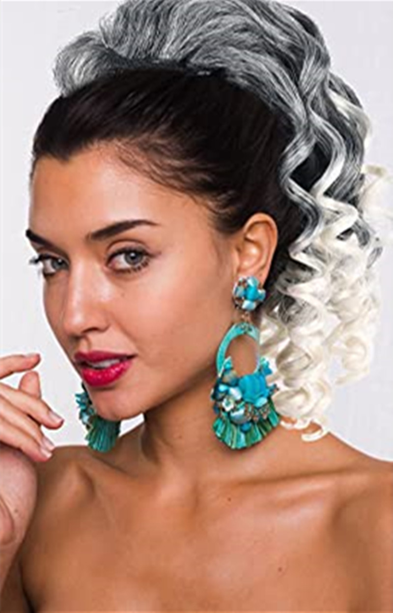 Gray drawstring ponytail human hair ombre grey curly horsetail hairpiece pony tail hair extension with two clips chic 120g 14inch about
Gray drawstring ponytail human hair ombre grey curly horsetail hairpiece pony tail hair extension with two clips chic 120g 14inch about