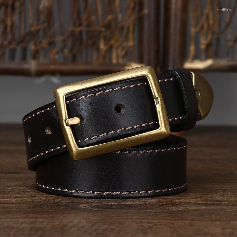 Belts 3.3cm Width Pin Buckle Men Belt Genuine Leather Thickened Italian Vegetable Tanned Top Layer Cowhide Jeans Cowboy G855, Black
Belts 3.3cm Width Pin Buckle Men Belt Genuine Leather Thickened Italian Vegetable Tanned Top Layer Cowhide Jeans Cowboy G855, Black
