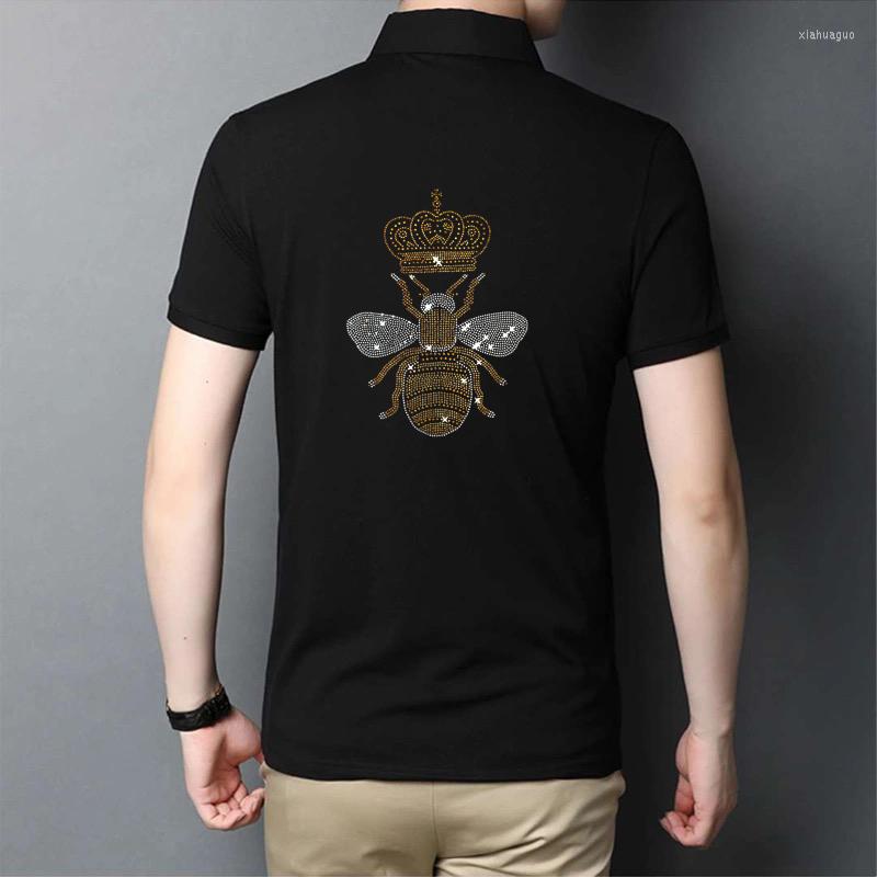Men's Polos Original Fashion Skull Rhinestones Luxury Lapel POLO Shirt Men's Exclusive Black White Design Summer High Elastic Short, As shown asian size
Men's Polos Original Fashion Skull Rhinestones Luxury Lapel POLO Shirt Men's Exclusive Black White Design Summer High Elastic Short, As shown asian size