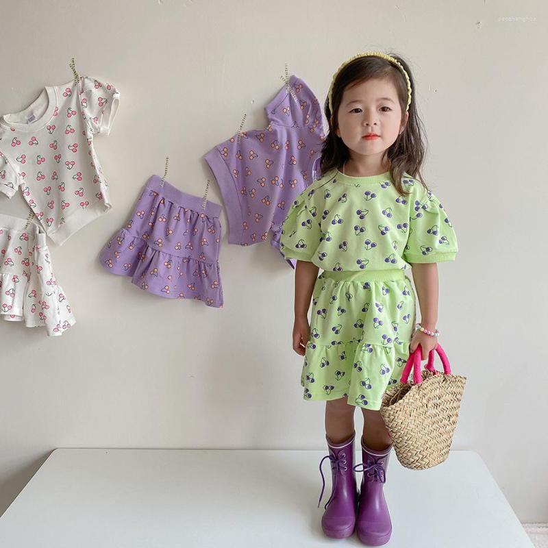 Clothing Sets Girls Clothes Cherry Pattern Tshirt Short For Casual Style Baby Girl, Y4j8513
Clothing Sets Girls Clothes Cherry Pattern Tshirt Short For Casual Style Baby Girl, Y4j8513