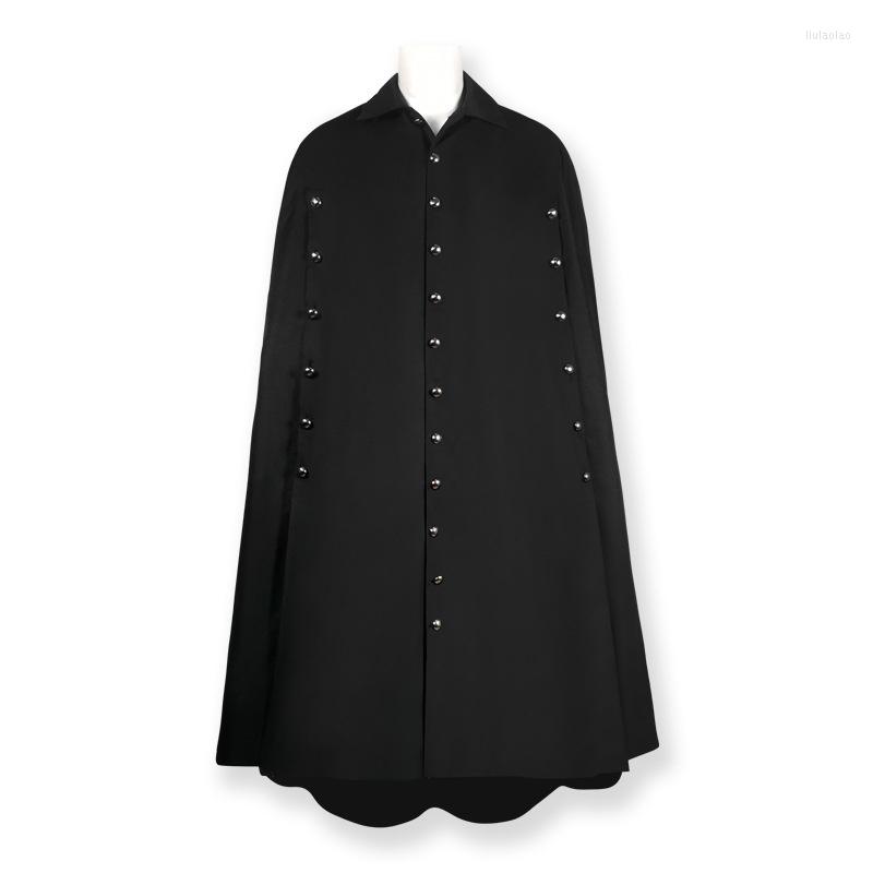 Women' Trench Coats Dark Cape Windbreaker Cosplay Medieval Knee Length Loose Military Stage Performance Clothes, Black
Women' Trench Coats Dark Cape Windbreaker Cosplay Medieval Knee Length Loose Military Stage Performance Clothes, Black