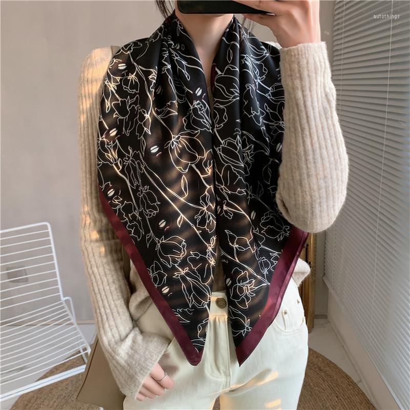 Scarves 2022 Vintage Female Print Rose Pattern 90 90cm Designer Scarf For Women Hijab Handkerchief Shawls And Wrap
Scarves 2022 Vintage Female Print Rose Pattern 90 90cm Designer Scarf For Women Hijab Handkerchief Shawls And Wrap