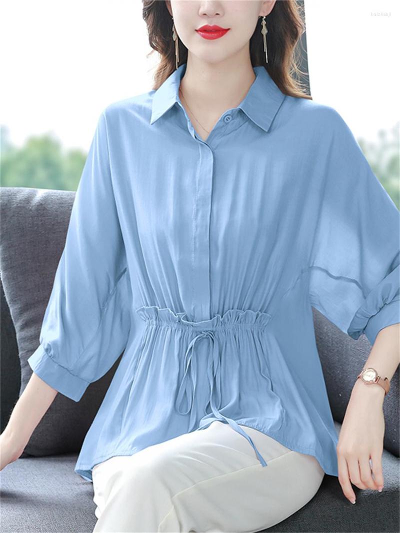 Women's Blouses Woman Summer Style Tops Lady Casual Long Lantern Sleeve Turn-down Collar Solid Color Blusas SP1573, Pink
Women's Blouses Woman Summer Style Tops Lady Casual Long Lantern Sleeve Turn-down Collar Solid Color Blusas SP1573, Pink