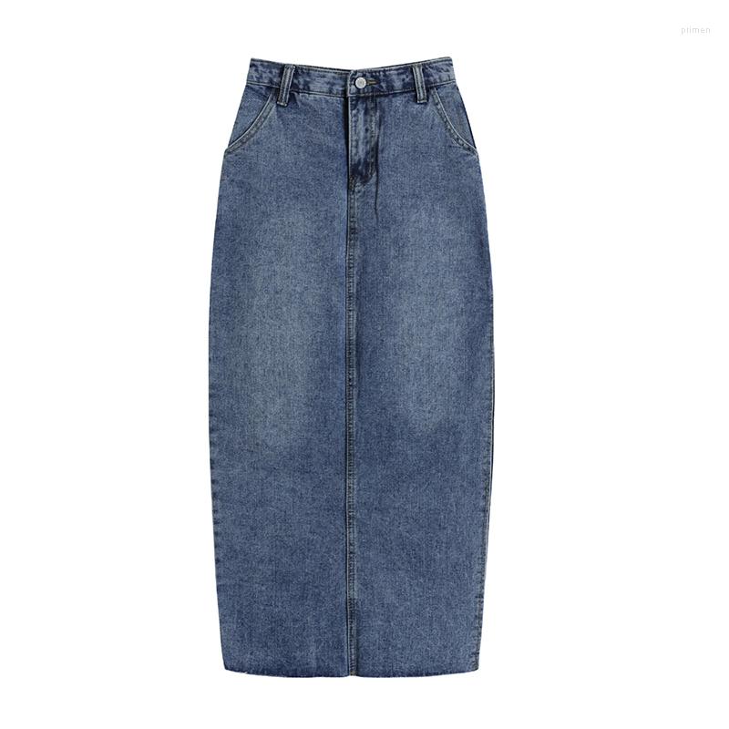 Skirts 2022 French Sexy Split Jean Skirt In The Long High Waist Fashion Slimming, Blue
Skirts 2022 French Sexy Split Jean Skirt In The Long High Waist Fashion Slimming, Blue