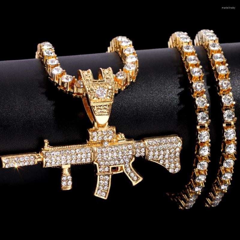 Chains Statement Iced Out Gun PendantNecklace Necklace For Men Women 5MM Bling Paved Rhinestone Chain Punk Jewelry Gift
Chains Statement Iced Out Gun PendantNecklace Necklace For Men Women 5MM Bling Paved Rhinestone Chain Punk Jewelry Gift
