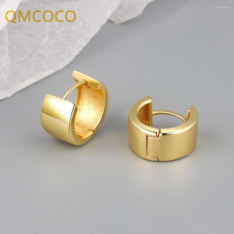 Hoop Earrings QMCOCO Gold Color Smooth Wide Faced Round Women Fashion Jewelry Retro Beautiful Elegant Gift 2022
Hoop Earrings QMCOCO Gold Color Smooth Wide Faced Round Women Fashion Jewelry Retro Beautiful Elegant Gift 2022