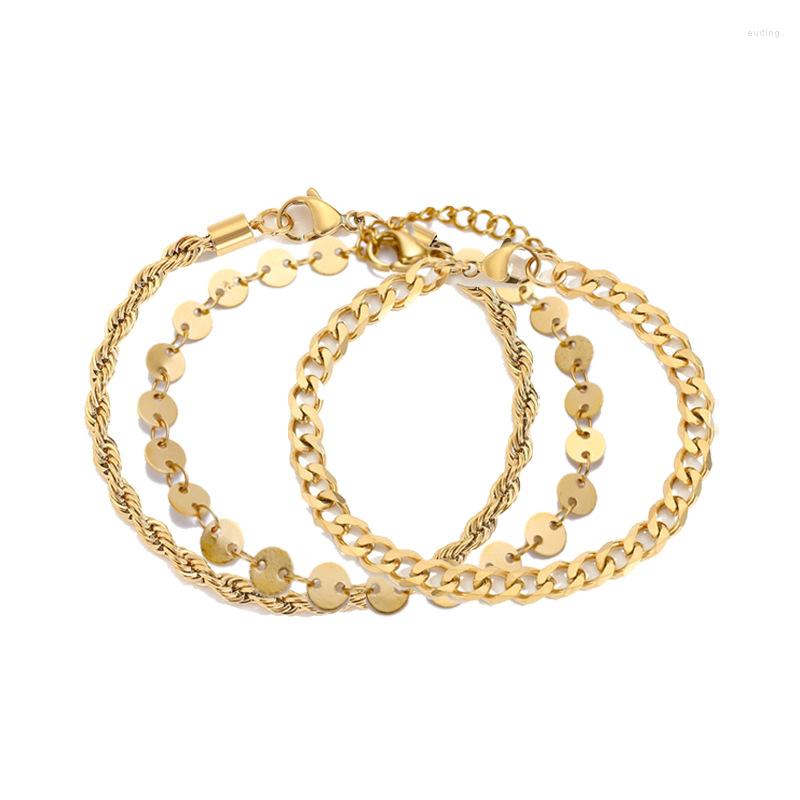 Charm Bracelets Bracelet For Women Trending Products Jewelry Set Stainless Steel Cuban Chain Overlaid 14K Gold Hand Female
Charm Bracelets Bracelet For Women Trending Products Jewelry Set Stainless Steel Cuban Chain Overlaid 14K Gold Hand Female
