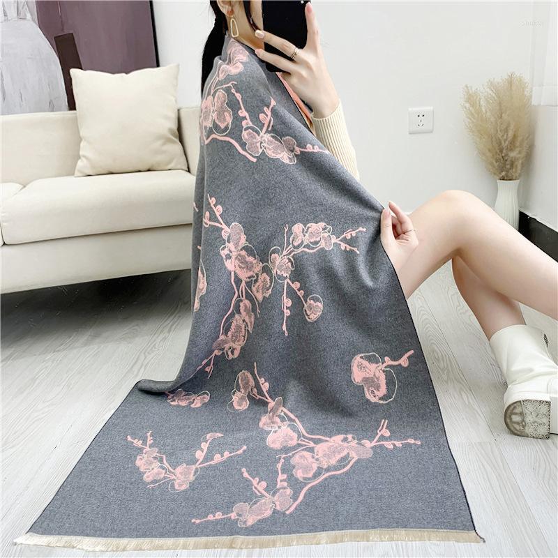 Scarves 2022 Cashmere Scarf Winter Lady Warm Long Pashmina Shawls Flower Printed Women Blanket Thickened Wraps Female Stoles Bufanda
Scarves 2022 Cashmere Scarf Winter Lady Warm Long Pashmina Shawls Flower Printed Women Blanket Thickened Wraps Female Stoles Bufanda