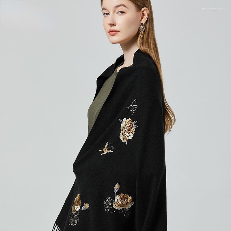 Scarves 2022 Fall/winter Rose Embroidered Faux Cashmere Scarf Women's Shawls Red Tassel
Scarves 2022 Fall/winter Rose Embroidered Faux Cashmere Scarf Women's Shawls Red Tassel