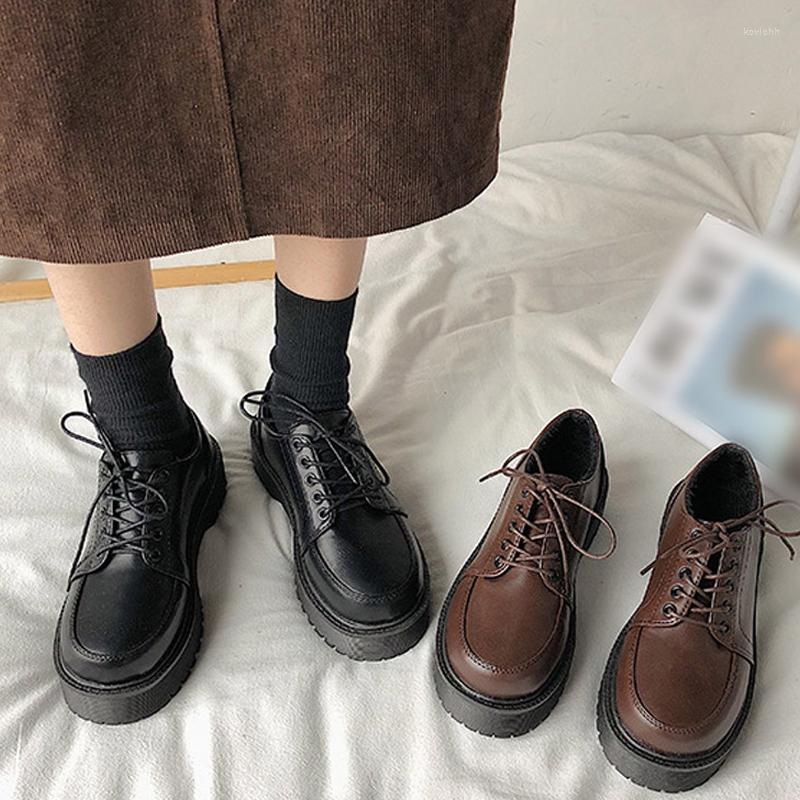 Dress Shoes 2022Spring Autumn Women Oxford Flat Platform Casual Black Lace Up Leather Sewing Round Toe Zapatos Mujer, Brown
Dress Shoes 2022Spring Autumn Women Oxford Flat Platform Casual Black Lace Up Leather Sewing Round Toe Zapatos Mujer, Brown