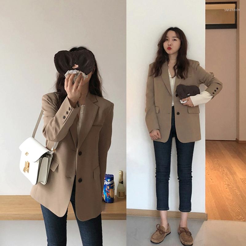 Women's Suits 2022 Spring Autumn British Wind Version Of The Chic Small Suit Female Long Paragraph Loose Casual Korean Jacket W276, Black
Women's Suits 2022 Spring Autumn British Wind Version Of The Chic Small Suit Female Long Paragraph Loose Casual Korean Jacket W276, Black