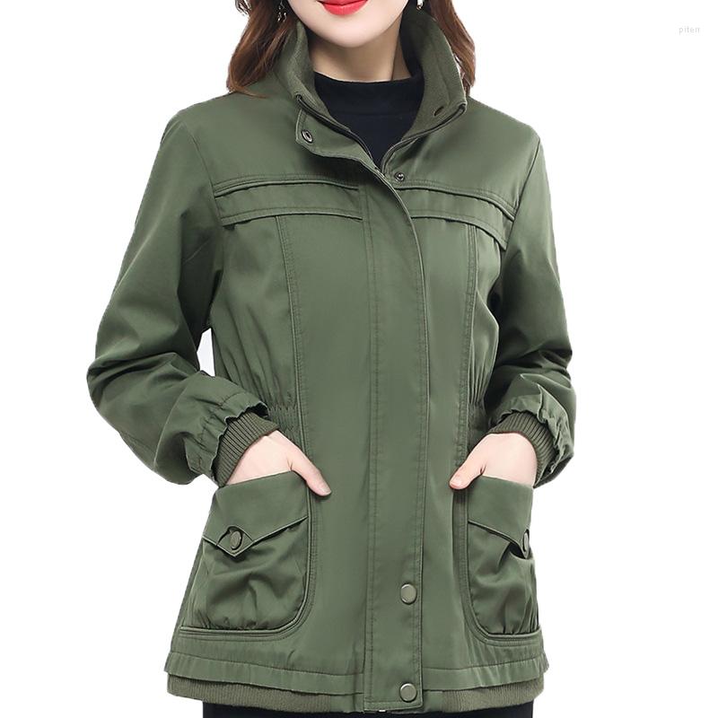 Women's Trench Coats Women's Coat Spring Autumn Long Sleeve Zipper Cotton Green Casual Women Short Windbreaker Tooling Outerwear 5XL, Brown
Women's Trench Coats Women's Coat Spring Autumn Long Sleeve Zipper Cotton Green Casual Women Short Windbreaker Tooling Outerwear 5XL, Brown
