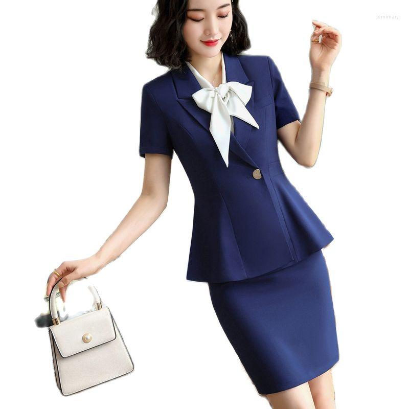 Women' Two Piece Pants Summer Short Sleeve Uniform Designs Women Business Suits Formal Professional OL Styles Ladies Pantsuits Work Wear
Women' Two Piece Pants Summer Short Sleeve Uniform Designs Women Business Suits Formal Professional OL Styles Ladies Pantsuits Work Wear
