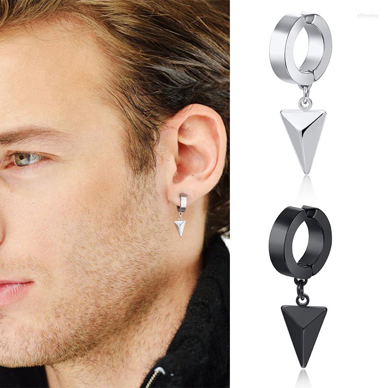 Backs Earrings Men's Cool Fashion Geometric 3D Solid Triangle Ear Clips Gift Jewelry Anti Allergy Stainless Steel Huggie Hoops Accessory
Backs Earrings Men's Cool Fashion Geometric 3D Solid Triangle Ear Clips Gift Jewelry Anti Allergy Stainless Steel Huggie Hoops Accessory