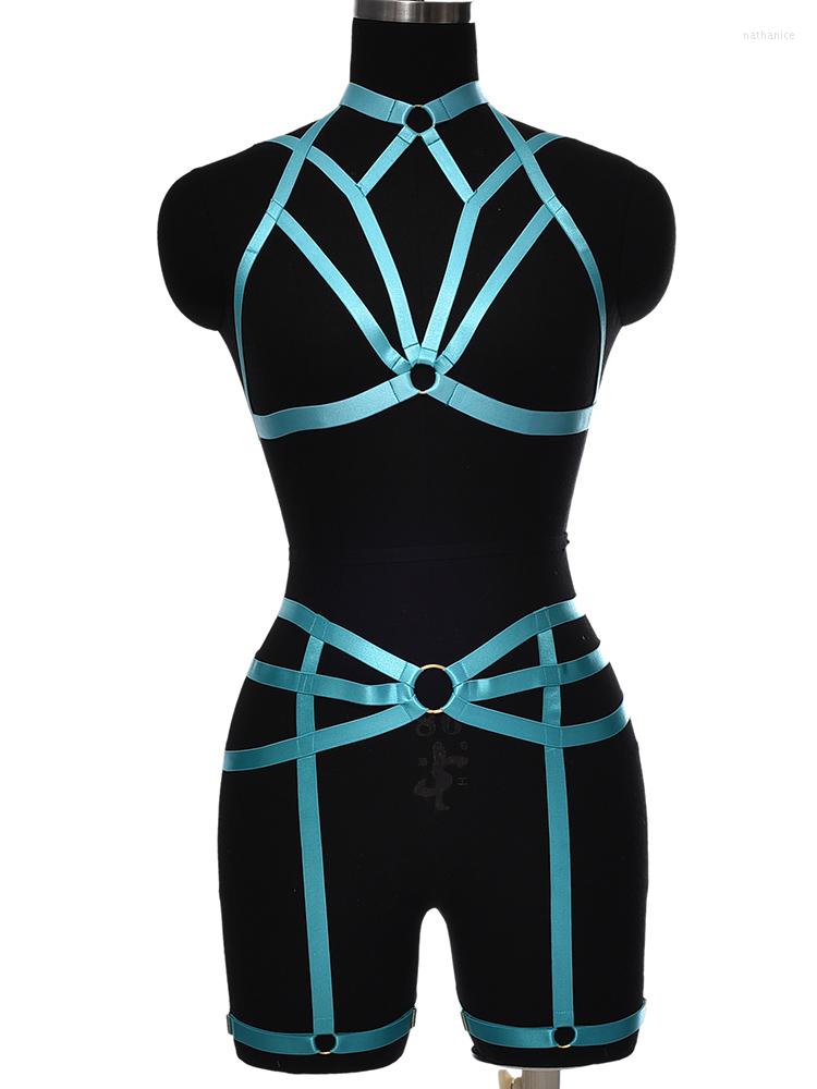 Garters Women Gothic Garter Body Harness Cage Set Elastic Crop Top Bondage Sexy Bra Goth Hollow Lingerie Leg Stockings Belt, Wine red
Garters Women Gothic Garter Body Harness Cage Set Elastic Crop Top Bondage Sexy Bra Goth Hollow Lingerie Leg Stockings Belt, Wine red