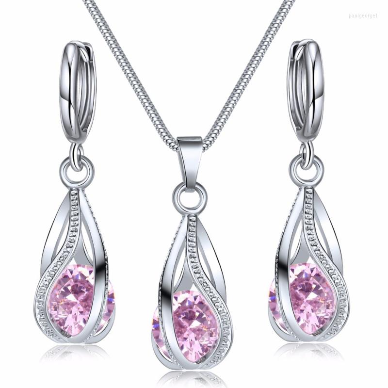 Necklace Earrings Set Women Fashion Elegant Water Drop Anniversary Pendant Jewelry Female Wedding, Picture shown
Necklace Earrings Set Women Fashion Elegant Water Drop Anniversary Pendant Jewelry Female Wedding, Picture shown