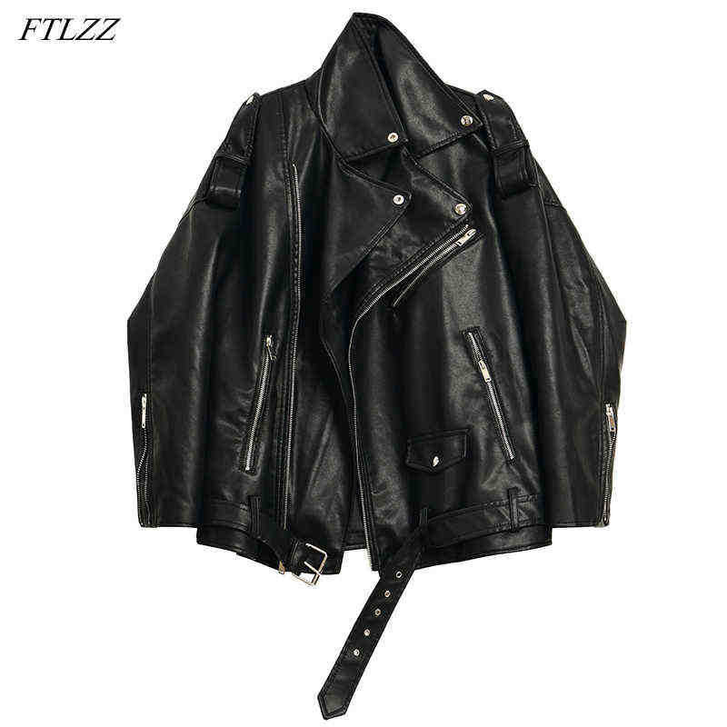 Ftlzz Spring Autumn Women Faux Leather Jacket High Street Punk Style Pu Leather Jacket Loose Biker Outfit With Belt Chic female J220727, Beige
Ftlzz Spring Autumn Women Faux Leather Jacket High Street Punk Style Pu Leather Jacket Loose Biker Outfit With Belt Chic female J220727, Beige