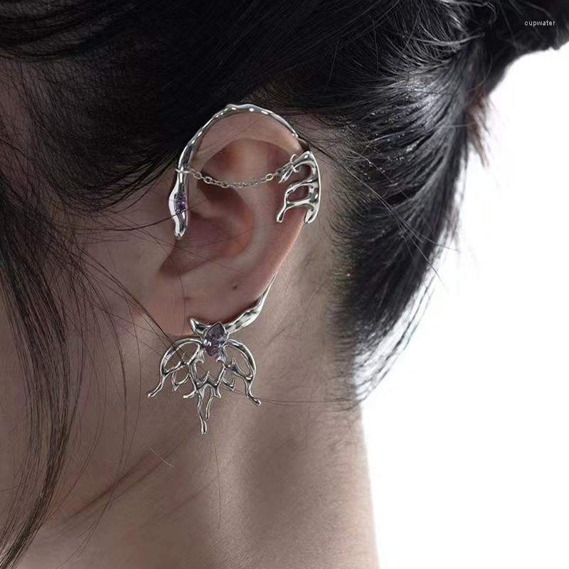 Backs Earrings Korean Style Holow Flower Tassel Clip For Women Waterdrop Purple Rhinestone Non Piercing Ear Cuff Girls Fake Jewelry
Backs Earrings Korean Style Holow Flower Tassel Clip For Women Waterdrop Purple Rhinestone Non Piercing Ear Cuff Girls Fake Jewelry