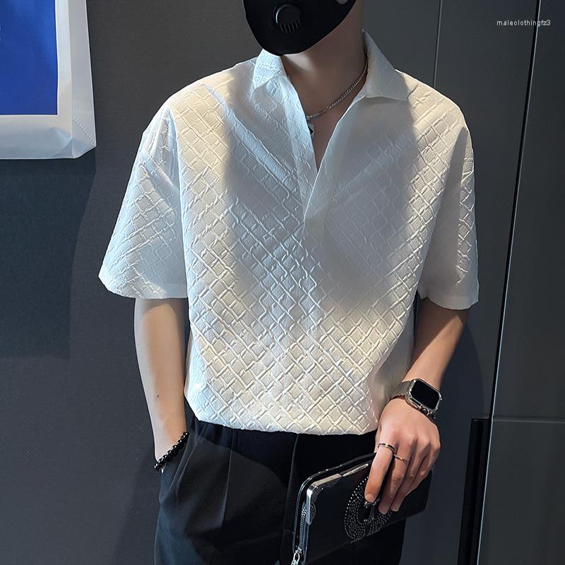 Men's Casual Shirts 2022 Korean Vintage Dress Shirt Stage Clothing Men V-Neck Through Slim Fit Thin Sun Protection Short Sleeve S-3XL, White
Men's Casual Shirts 2022 Korean Vintage Dress Shirt Stage Clothing Men V-Neck Through Slim Fit Thin Sun Protection Short Sleeve S-3XL, White