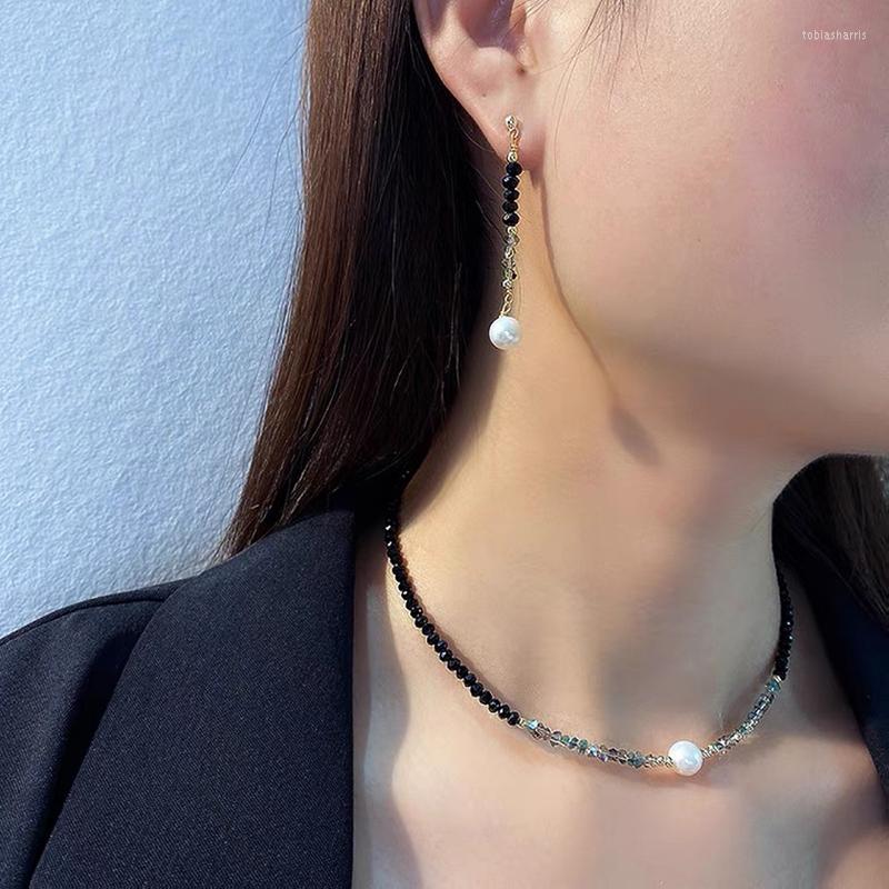 Chains Natural Stone Necklace For Women Stylish Pearl Earrings Bracelet Set Freshwater Ethnic Choker Crystal Jewelry
Chains Natural Stone Necklace For Women Stylish Pearl Earrings Bracelet Set Freshwater Ethnic Choker Crystal Jewelry