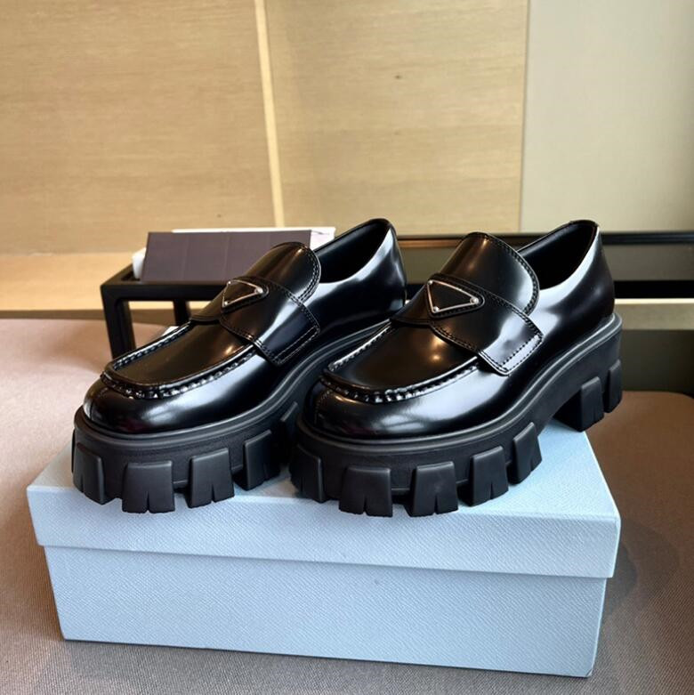 dress shoes designer brand shoes loafers classics triangular metal buckle black white genuine leather women chunky heel round toe wedding shoes with dust bag 35-41, Black shiny
dress shoes designer brand shoes loafers classics triangular metal buckle black white genuine leather women chunky heel round toe wedding shoes with dust bag 35-41, Black shiny