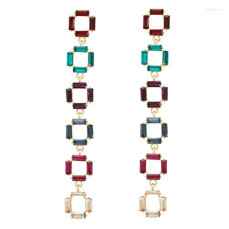 Dangle Earrings Multicolors Rhinestone Long Chain For Women Fashion Jewelry High Quality Girls' Collection Accessorie
Dangle Earrings Multicolors Rhinestone Long Chain For Women Fashion Jewelry High Quality Girls' Collection Accessorie