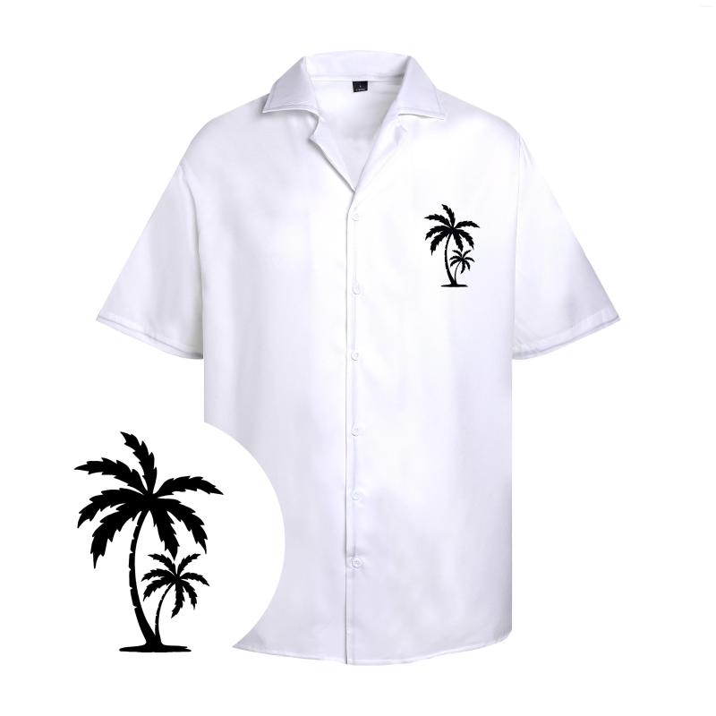 Men's Casual Shirts Men's White Hawaii Tops Black Coconut Tree Logo Printed Clothing Y2k Button Down Summer Plus Size, R101335
Men's Casual Shirts Men's White Hawaii Tops Black Coconut Tree Logo Printed Clothing Y2k Button Down Summer Plus Size, R101335