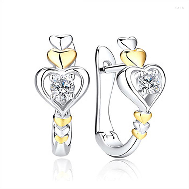 Hoop Earrings 2022 Fashion Two Tone Heart Women Hoops Statement Accessories Unique Gift Wedding Engagement
Hoop Earrings 2022 Fashion Two Tone Heart Women Hoops Statement Accessories Unique Gift Wedding Engagement