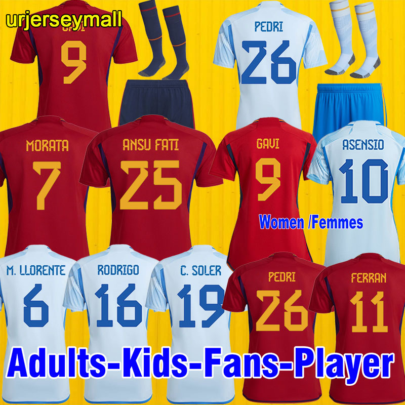 2022 WORLD CUP Spain soccer jerseys Espana ANSU FATI ASENSIO MORATA F TORRES KOKE GAVI C.SOLER 22 23 fans Player version football shirts men women kids RODRI 446600, Away patch
2022 WORLD CUP Spain soccer jerseys Espana ANSU FATI ASENSIO MORATA F TORRES KOKE GAVI C.SOLER 22 23 fans Player version football shirts men women kids RODRI 446600, Away patch