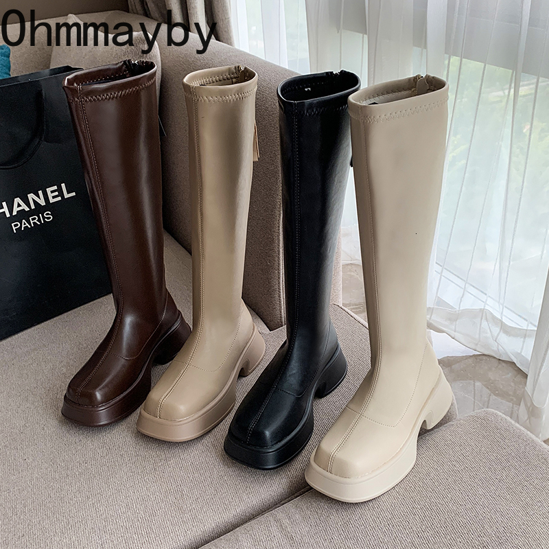 Boots Winter Platform Women Long Boot Back Zipper Ladies Elegant Soft PU Leather Knee-High Thick Sole Keep Warm Shoes 221114, Beige short
Boots Winter Platform Women Long Boot Back Zipper Ladies Elegant Soft PU Leather Knee-High Thick Sole Keep Warm Shoes 221114, Beige short