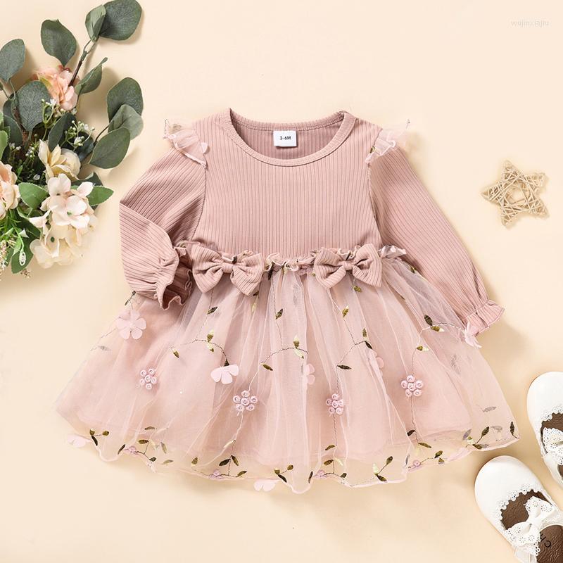 Girl Dresses Fall Spring Toddler Baby Girls Mesh Dresss Long Sleeve Flower Embroidered Tulle Patchwork A-Line Princess Dress With Bow, Pink
Girl Dresses Fall Spring Toddler Baby Girls Mesh Dresss Long Sleeve Flower Embroidered Tulle Patchwork A-Line Princess Dress With Bow, Pink