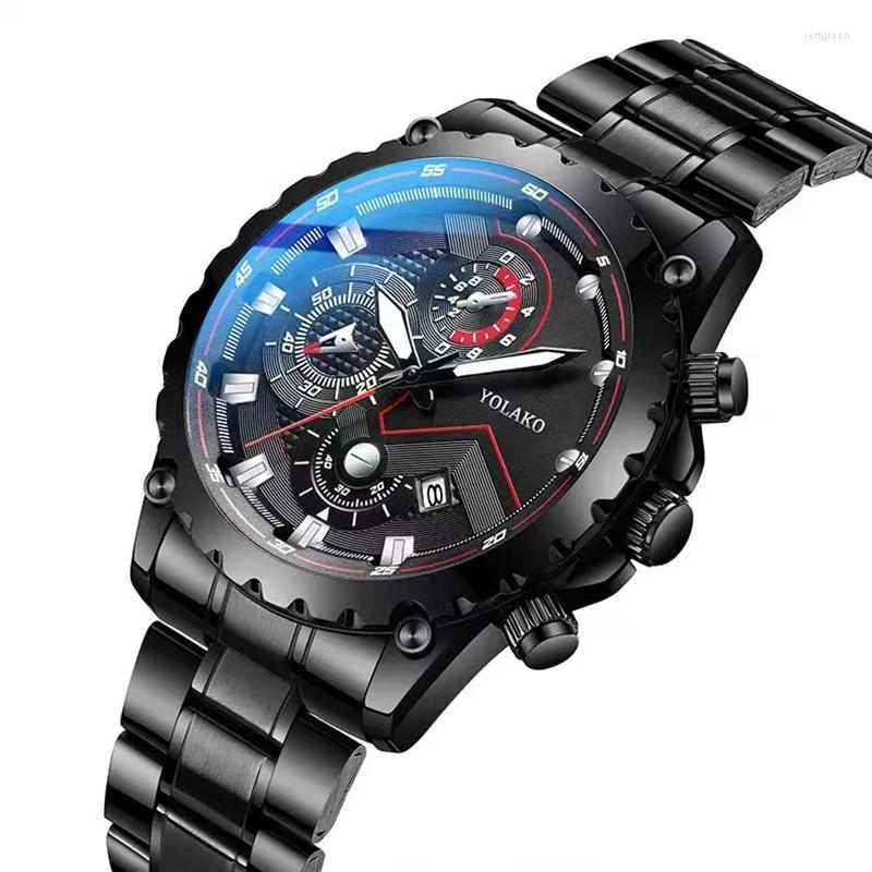 Wristwatches Watches For Men Fashion Black Dial Business Complete Calendar Casual Alloy Steel Quartz Male Gift Relogio Masculino
Wristwatches Watches For Men Fashion Black Dial Business Complete Calendar Casual Alloy Steel Quartz Male Gift Relogio Masculino
