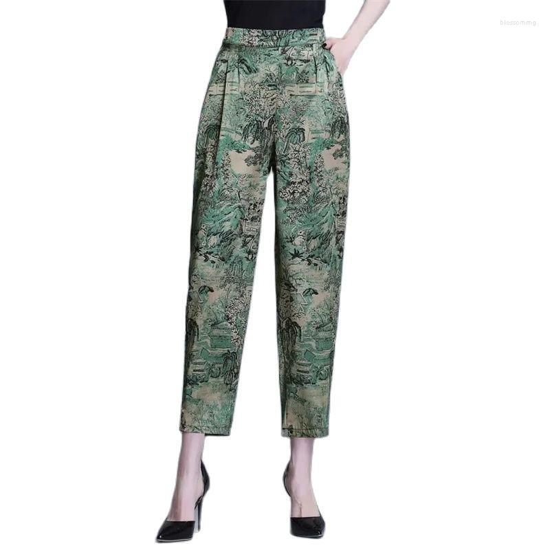 Women's Pants Middle Aged Female Summer Loose Emulation Silk Straight Pant Women Large Size Elastic Waist Thin Trousers 4XL, Green
Women's Pants Middle Aged Female Summer Loose Emulation Silk Straight Pant Women Large Size Elastic Waist Thin Trousers 4XL, Green