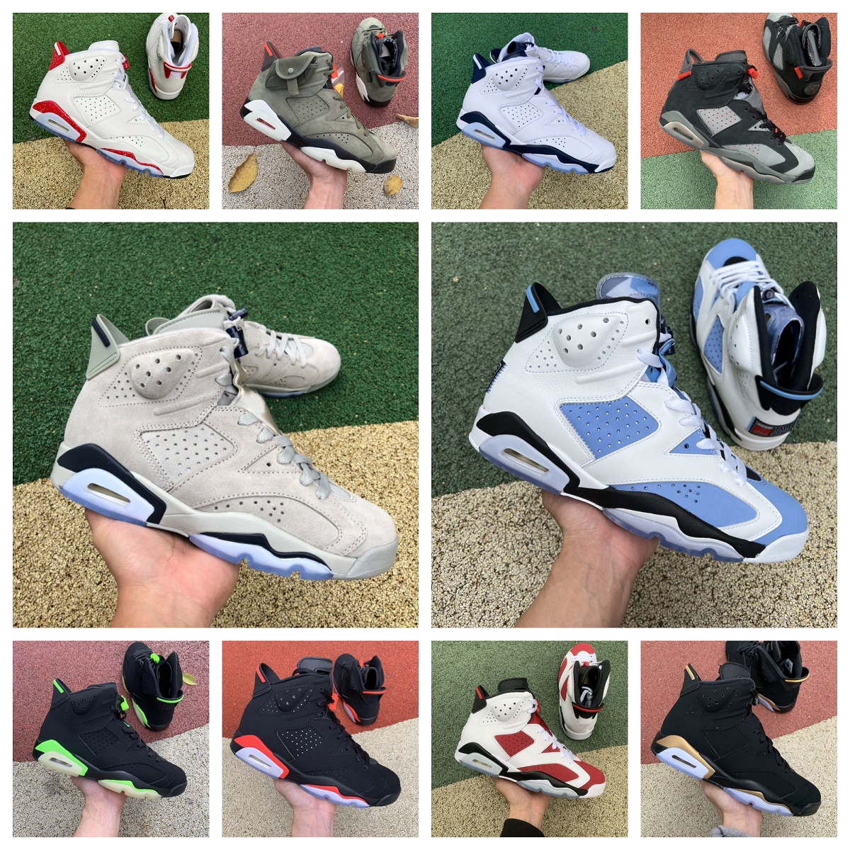 JUMPMAN Midnight Navy 6 Mens Basketball Shoes Retro 6s British Khaki Black Infrared UNC White Red Oreo Electric Green Metallic Silver Georgetown Designer Sneakers, Bubble package bag
JUMPMAN Midnight Navy 6 Mens Basketball Shoes Retro 6s British Khaki Black Infrared UNC White Red Oreo Electric Green Metallic Silver Georgetown Designer Sneakers, Bubble package bag