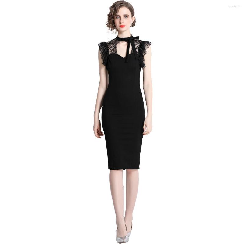 Casual Dresses Simgent Black Dress Women Lace Up Sleeveless V-Neck Elegant Slim Party Pencil 2022 Summer Vestidos Woman Clothes SG25123
Casual Dresses Simgent Black Dress Women Lace Up Sleeveless V-Neck Elegant Slim Party Pencil 2022 Summer Vestidos Woman Clothes SG25123