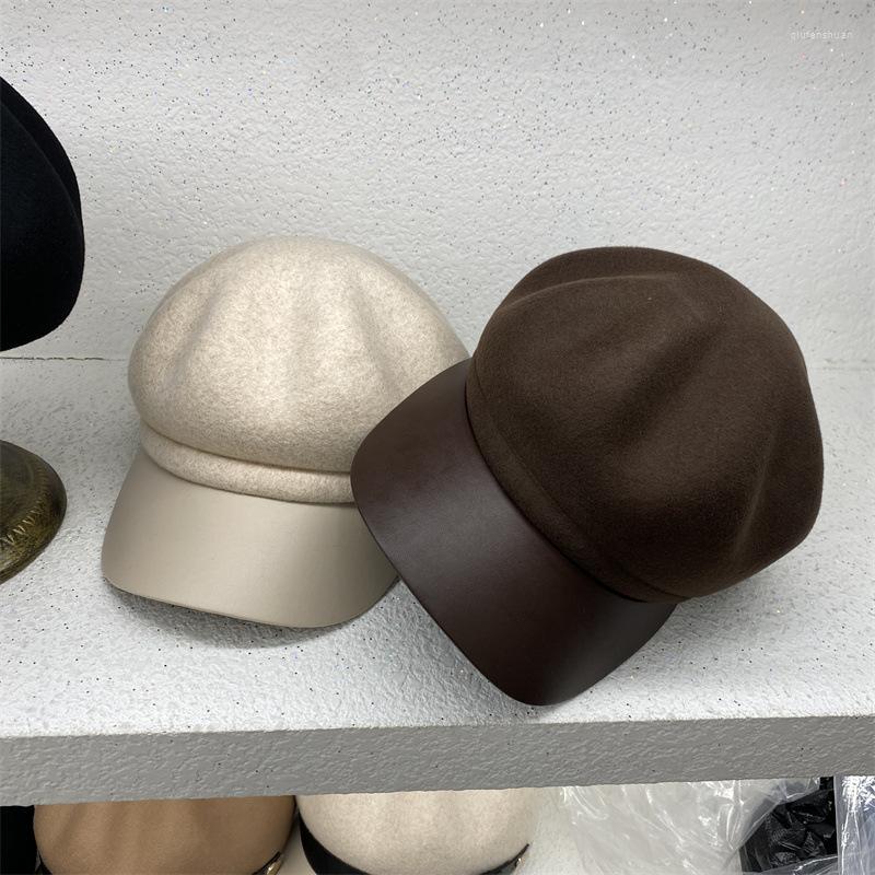 Berets 202210-dudu Drop Japan Winter Classic Wool Felt Fashion Pu Brim Street Octagonal Hat Men Women Visors Cap, Black
Berets 202210-dudu Drop Japan Winter Classic Wool Felt Fashion Pu Brim Street Octagonal Hat Men Women Visors Cap, Black