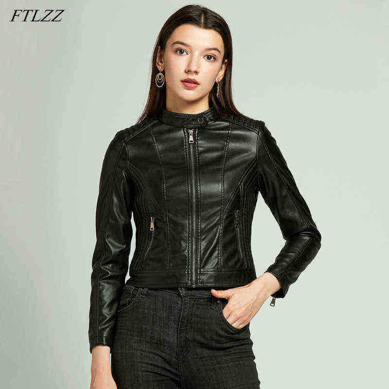 Ftlzz Spring Fall Stand Collar Pu Leather Short Jacket Women High Street Biker Faux Leather Jacket Fashion Slim Zipper Outfit J220727, Coffee
Ftlzz Spring Fall Stand Collar Pu Leather Short Jacket Women High Street Biker Faux Leather Jacket Fashion Slim Zipper Outfit J220727, Coffee