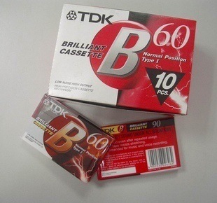 10-Pack Standard Cassette Blank Tapes: 60-Minute Empty Magnetic Audio Tape for Speech, Music Recording dh3628137