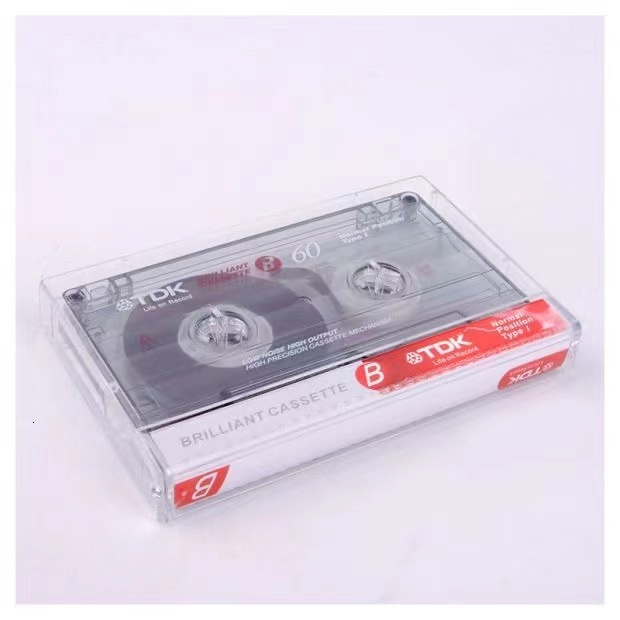 10-Pack Standard Cassette Blank Tapes: 60-Minute Empty Magnetic Audio Tape for Speech, Music Recording dh3628137