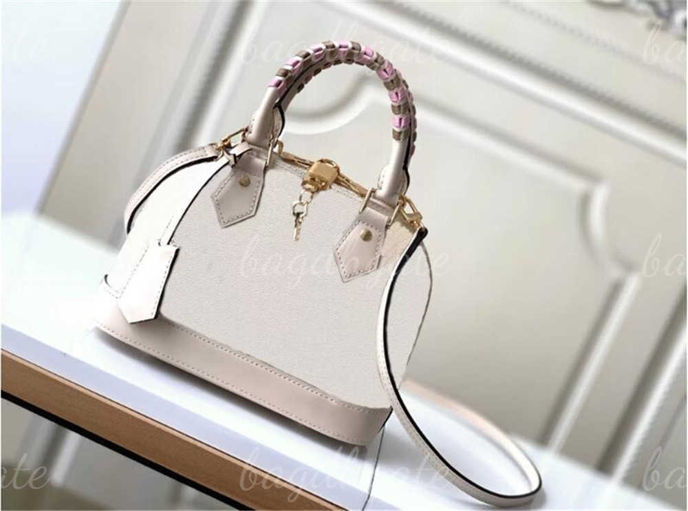 Lvity Designer Luxury bag Women ALMA shopping handbags Genuine leather white checked hand-braided crossbody Purse Tote, Justbox
Lvity Designer Luxury bag Women ALMA shopping handbags Genuine leather white checked hand-braided crossbody Purse Tote, Justbox