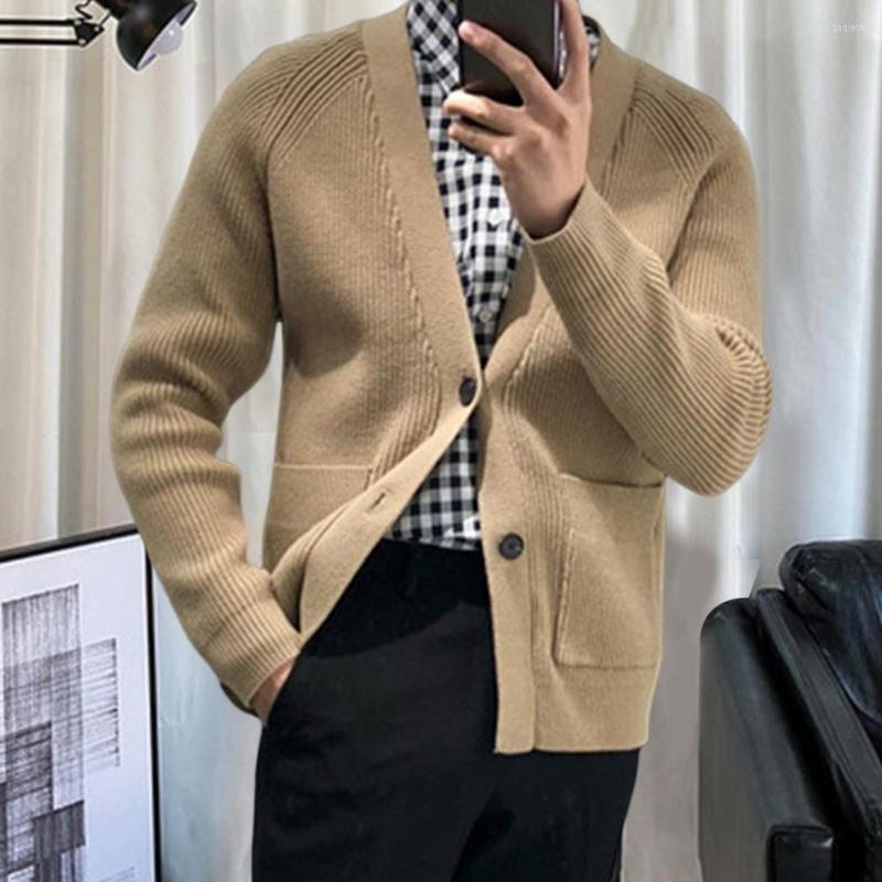 Men's Sweaters Chic Autumn Sweater Coat Solid Color Thermal Anti-shrink Long Sleeves V Neck, Black
Men's Sweaters Chic Autumn Sweater Coat Solid Color Thermal Anti-shrink Long Sleeves V Neck, Black