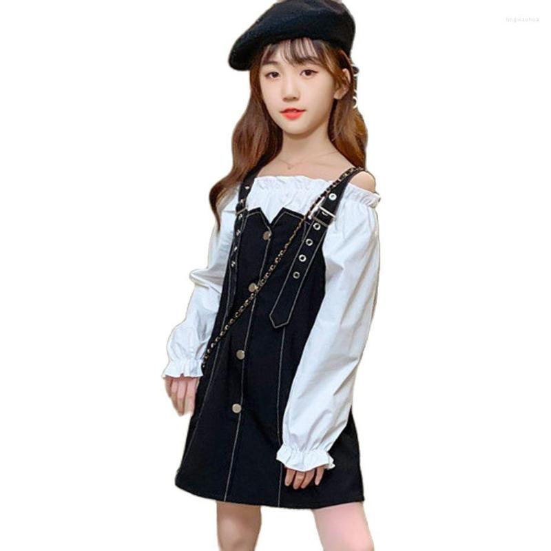 Clothing Sets Teen Girls Blouse Dress Costume For Casual Clothes Spring Autumn Children, 04a1405
